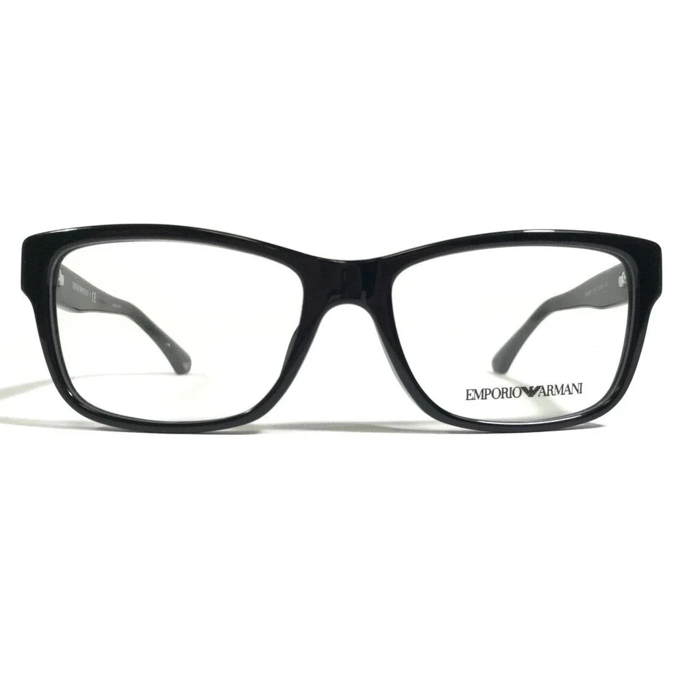 Emporio Armani Eyeglasses Frames EA3051F 5017 Black Square Full Rim 53-16-140